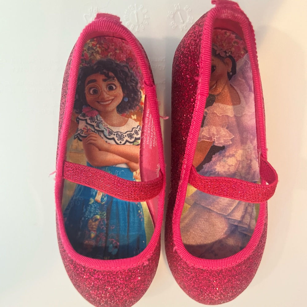 Disney Encanto Pink Glitter Dress Shoes